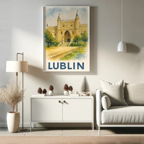 Akwarelowy Lublin Plakat Akwarelowy Lublin Plakat