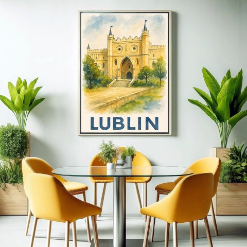 Akwarelowy Lublin Plakat Akwarelowy Lublin Plakat