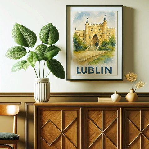 Akwarelowy Lublin Plakat Akwarelowy Lublin Plakat