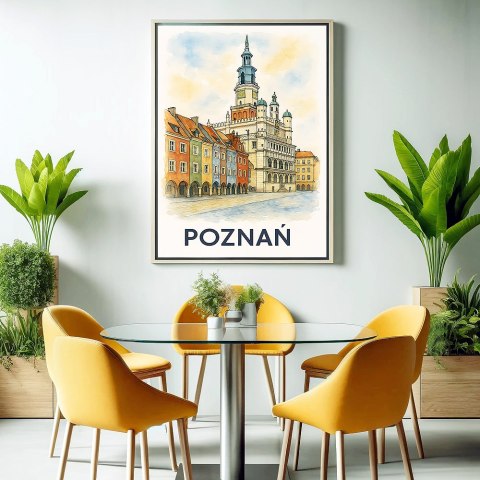 Akwarelowy Poznań Plakat