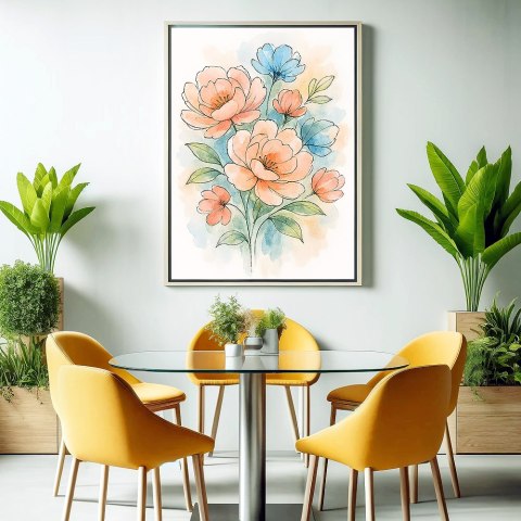 Kwiatowy Akwarelowy Romantyzm Plakat Kwiatowy Akwarelowy Romantyzm Plakat
