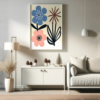 Kwiatowy Minimalizm Plakat