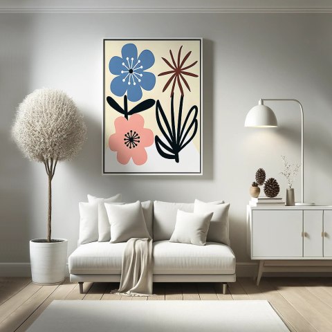Kwiatowy Minimalizm Plakat Kwiatowy Minimalizm Plakat