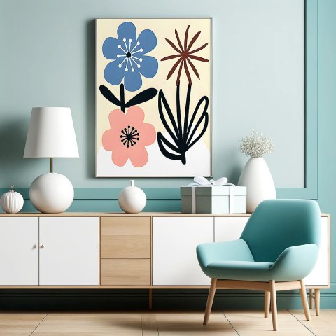 Kwiatowy Minimalizm Plakat Kwiatowy Minimalizm Plakat