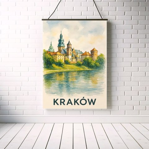 Wawel Akwarelowy Pejzaż Plakat Wawel Akwarelowy Pejzaż Plakat