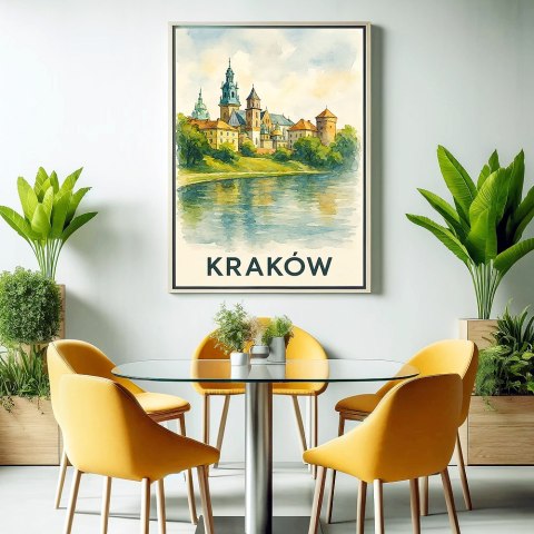 Wawel Akwarelowy Pejzaż Plakat Wawel Akwarelowy Pejzaż Plakat