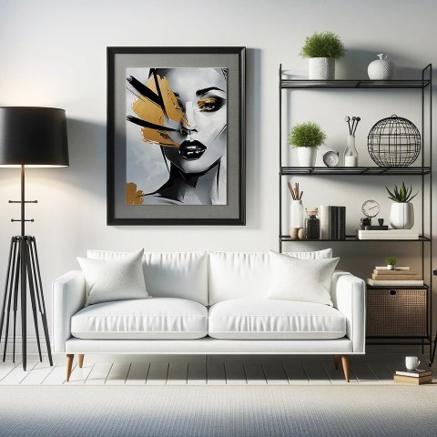 Złote Akcenty Glamour Plakat Złote Akcenty Glamour Plakat