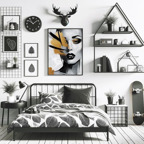 Złote Akcenty Glamour Plakat Złote Akcenty Glamour Plakat