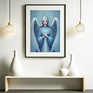 Anioł Niebieskiego Serca Plakat