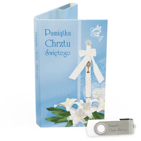 Pamiątka Chrztu - Błękitne Lilie - DigiAlbum CH5002