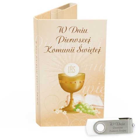 W Dniu Pierwszej Komunii - Beżowo-Złota - DigiAlbum PK6005