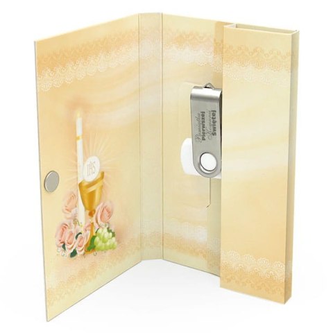 Beżowe Róże - Komunijna Pamiątka - DigiAlbum PK6009