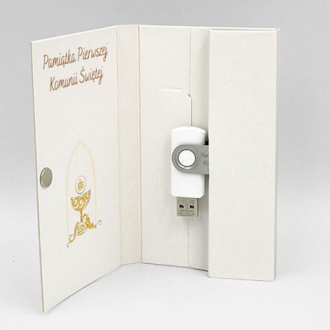 Pamiątka Pierwszej Komunii - Biel i Złoto - DigiAlbum PK6022