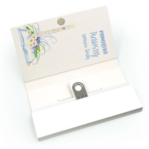 Biała Komunia ze Świecą - Kwiaty - DigiAlbum PK6026