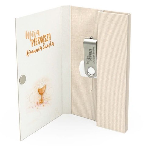 Pierwsza Komunia - Pastelowy Kielich i Kwiaty - DigiAlbum PK6029