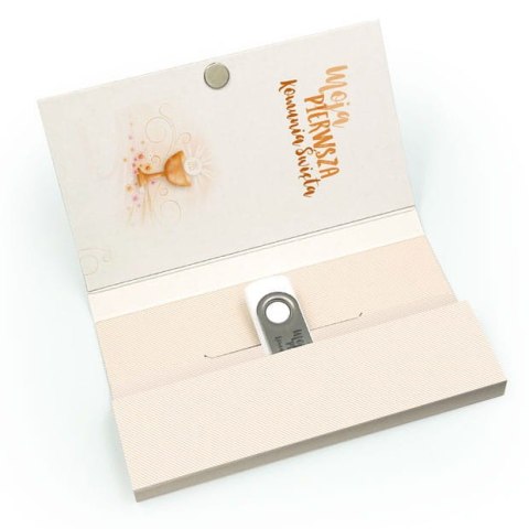 Pierwsza Komunia - Pastelowy Kielich i Kwiaty - DigiAlbum PK6029