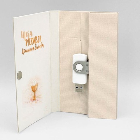 Pierwsza Komunia - Pastelowy Kielich i Kwiaty - DigiAlbum PK6029