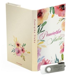 Pamiątka Ślubu - Kwiatowe Akwarele - DigiAlbum SL7002