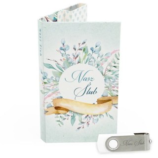 Nasz Ślub - Pastelowe Kwiaty w Błękicie - DigiAlbum SL7003
