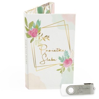 Pamiątka Ślubu - Pastelowe Motywy Kwiatowe - DigiAlbum SL7008