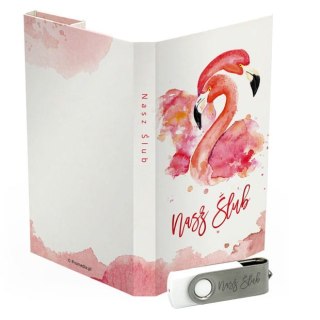 Nasz Ślub - Akwarelowe Flamingi - DigiAlbum SL7012