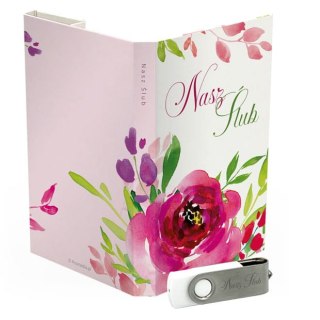 Nasz Ślub - Kwiaty w Różu i Zieleni - DigiAlbum SL7019