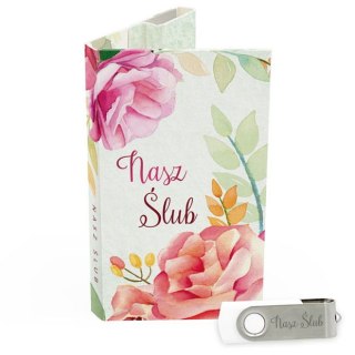 Nasz Ślub - Akwarelowe Kwiaty z Kaligrafią - DigiAlbum SL7031