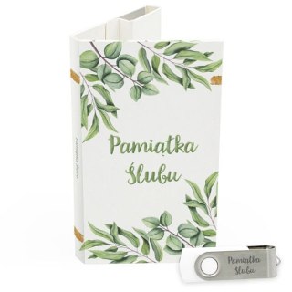 Pamiątka Ślubu - Zielone Liście - DigiAlbum SL7036