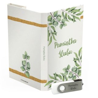 Pamiątka Ślubu - Zielone Liście - DigiAlbum SL7036