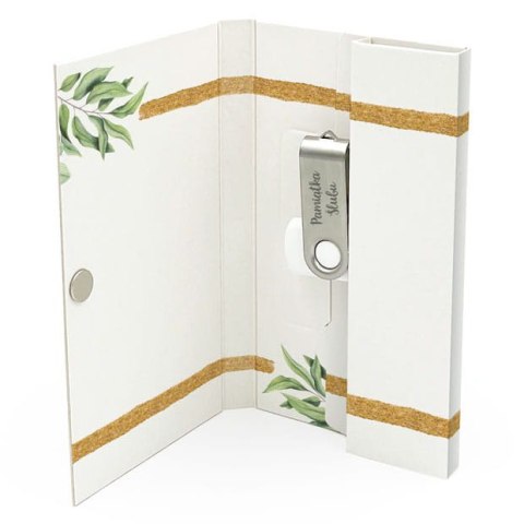 Pamiątka Ślubu - Zielone Liście - DigiAlbum SL7036