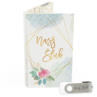 Nasz Ślub - Pastelowy z Kwiatami i Złotem - DigiAlbum SL7041