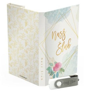 Nasz Ślub - Pastelowy z Kwiatami i Złotem - DigiAlbum SL7041