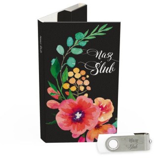 Nasz Ślub - Kolorowe Kwiaty na Czerni - DigiAlbum SL7043