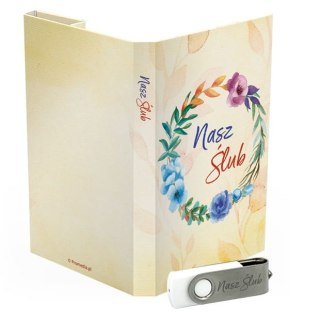Nasz Ślub - Pastelowa Kompozycja Kwiatowa - DigiAlbum SL7044