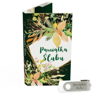 Pamiątka Ślubu - Zieleń i Złoto - DigiAlbum SL7045