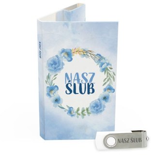 Nasz Ślub - Niebieski z Kwiatami - DigiAlbum SL7048