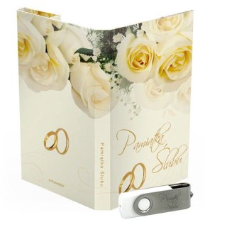 Pamiątka Ślubu - Białe Róże - DigiAlbum SL7049