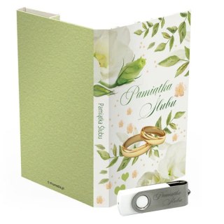 Pamiątka Ślubu - Białe Kwiaty - DigiAlbum SL7051