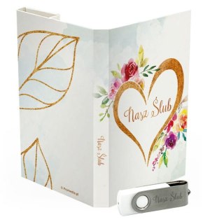 Nasz Ślub - Kwiaty i Złote Serce - DigiAlbum SL7054