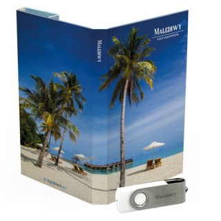 Malediwy - Plaża z Palmą - DigiAlbum TU1591
