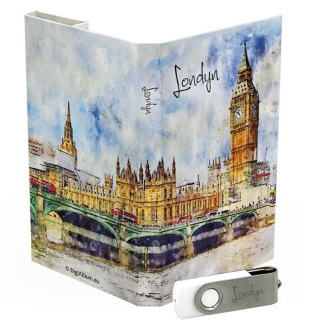 Londyn - Big Ben w Akwareli - DigiAlbum TU1623