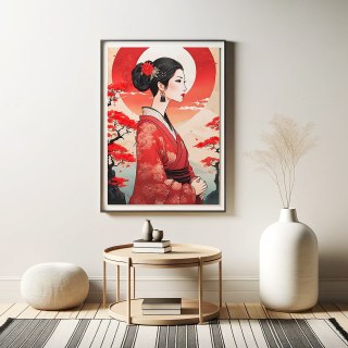 Kimono Elegancja Plakat