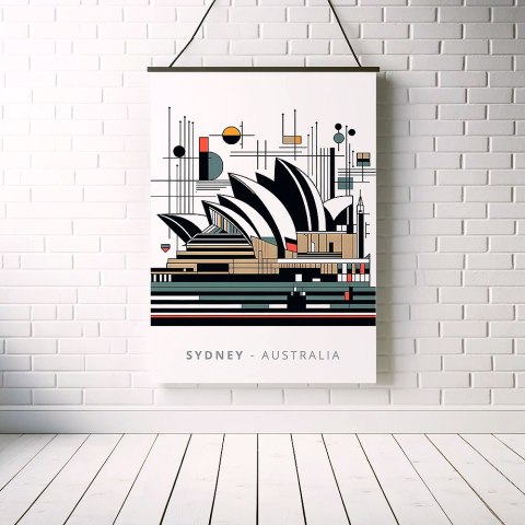 Opera Sydney Abstrakcja Plakat