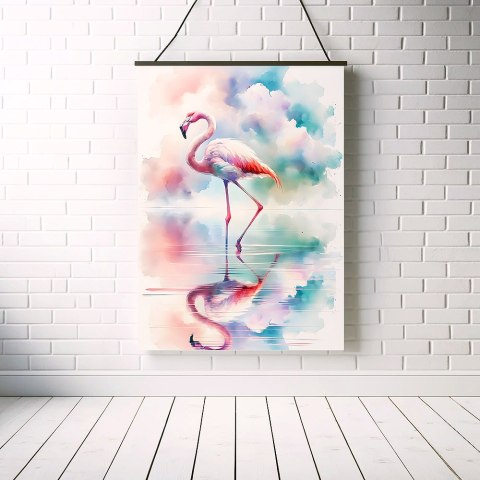 Elegancki Flamingo Plakat