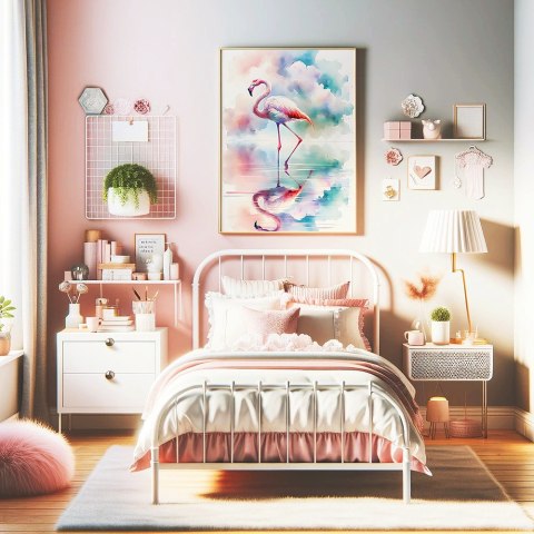 Elegancki Flamingo Plakat