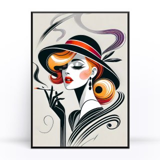 Elegancja Art Deco Plakat