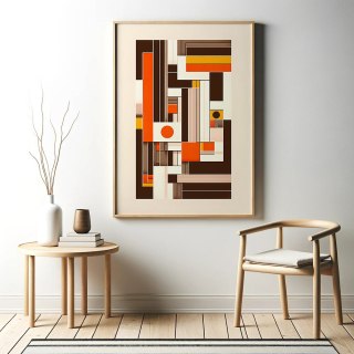 Geometria Kolorów Plakat