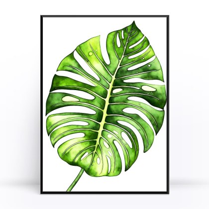 Monstera w Minimalizmie Plakat