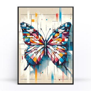 Mozaikowy Motyl Plakat