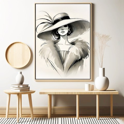 Elegancja w Stylu Retro Plakat